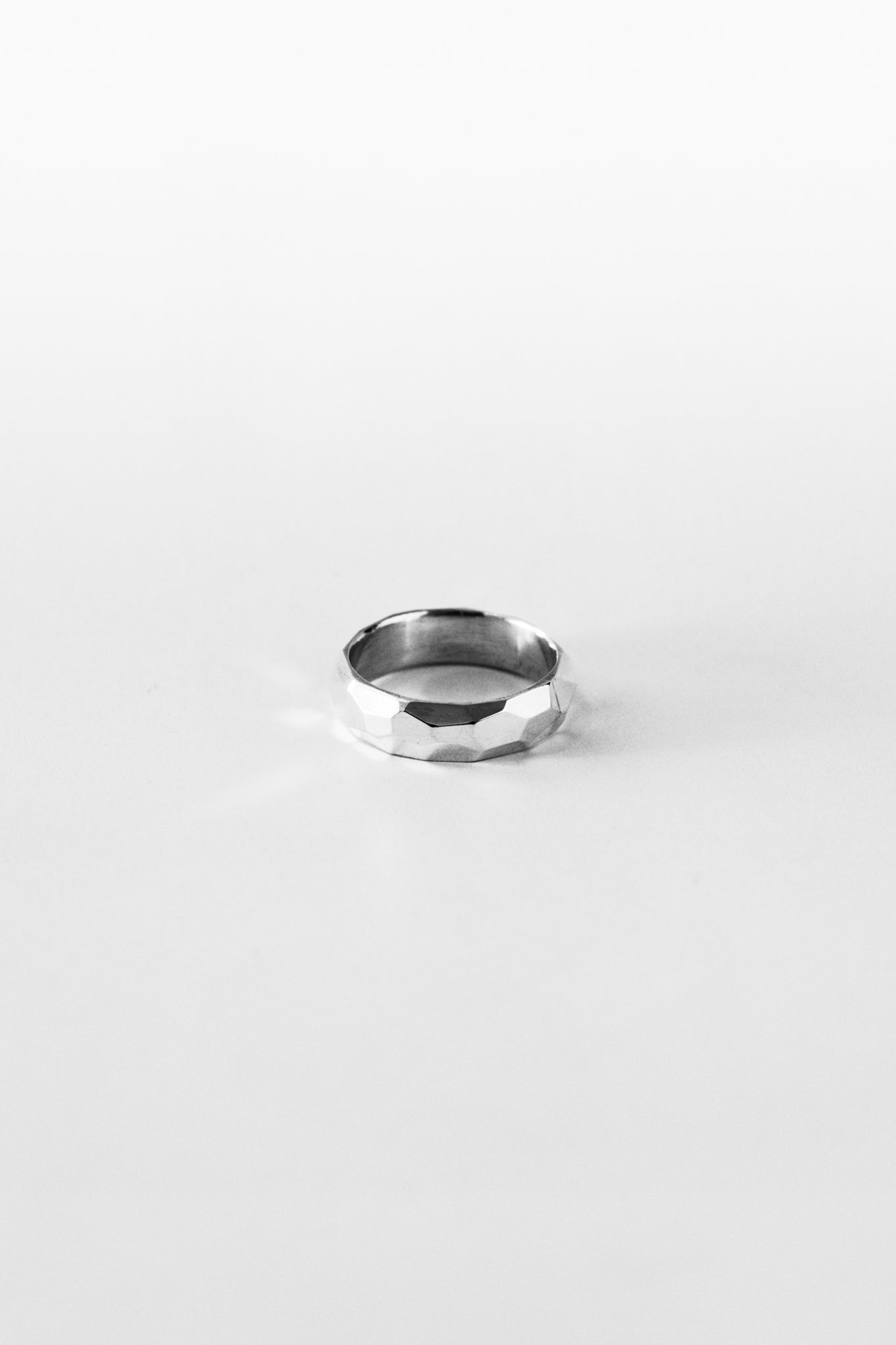 FACETED BAND RING
