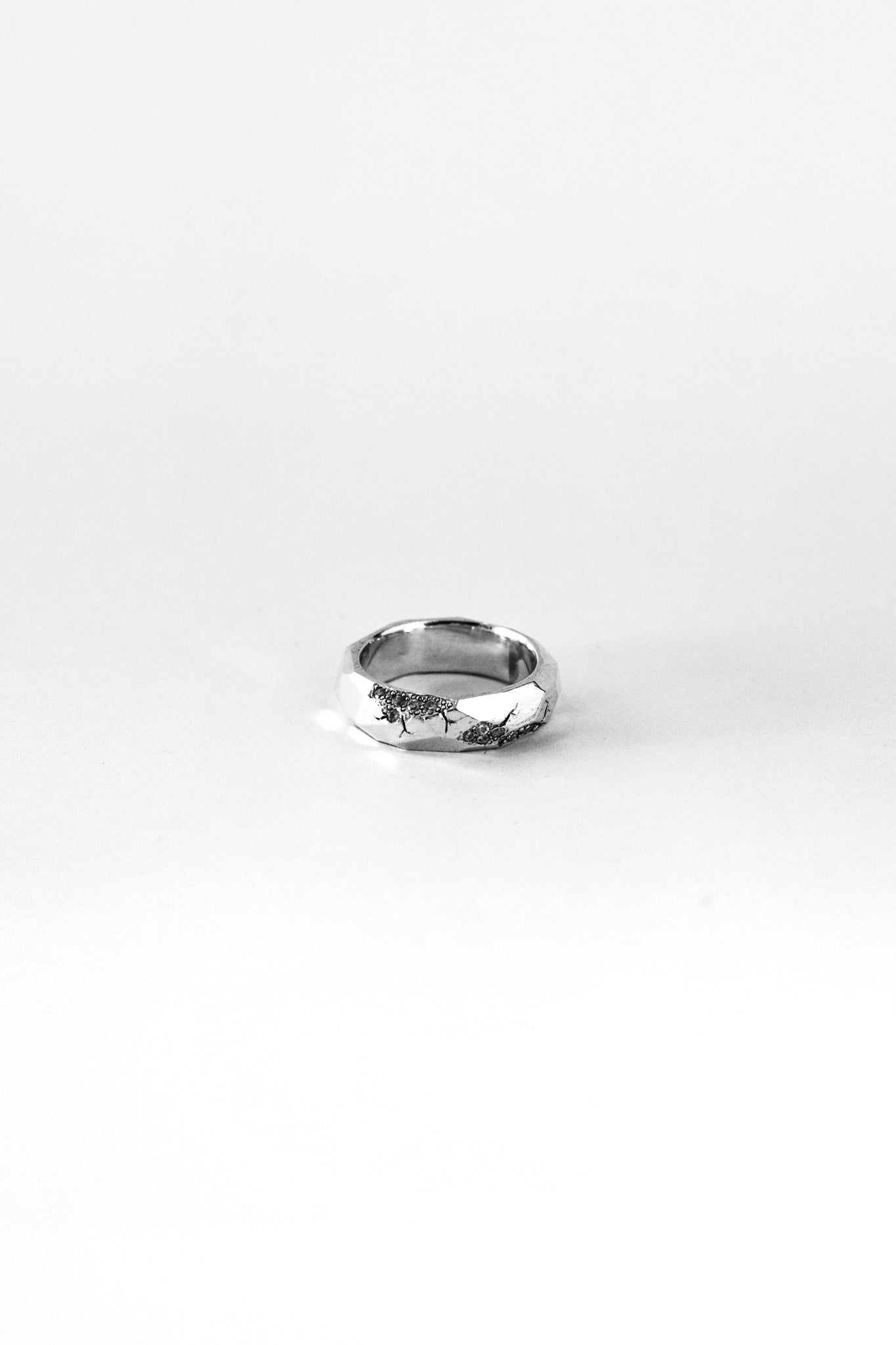 FACETED BAND RING